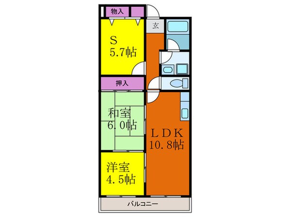 ルミエ－ル南摂津の物件間取画像